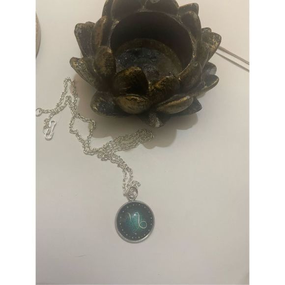 Capricorn green GLOW IN THE DSRK ZODIAC STAR SIGN NECKLACE - Picture 11 of 14